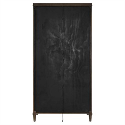 Shara Modern Classic Brown Oak Display Cabinet|