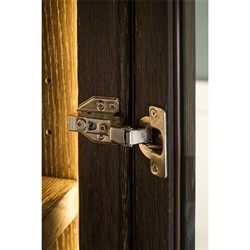 Shara Modern Classic Brown Oak Display Cabinet|