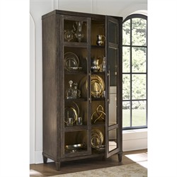 Shara Modern Classic Brown Oak Display Cabinet|