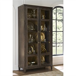 Shara Modern Classic Brown Oak Display Cabinet|