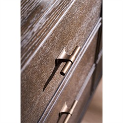 Shara Modern Classic Brown Oak Triple Dresser|