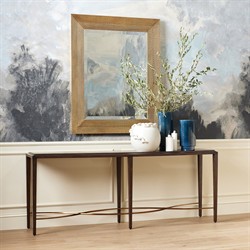 Taha French Country White Ceramic Chain Table Vase|