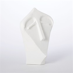 Aivee French Country Matte White Plaster Humanity Sculpture|