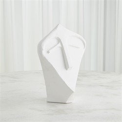 Aivee French Country Matte White Plaster Humanity Sculpture|