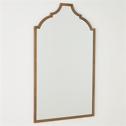 Lynise French Country Antique Gold Iron Wall Mirror|