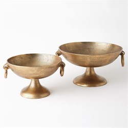 Astor Updated Traditional Antique Brass Decorative Bowl - 12"|