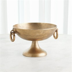 Astor Updated Traditional Antique Brass Decorative Bowl - 12"|