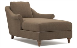 Amelie Caviar Velvet Chaise|