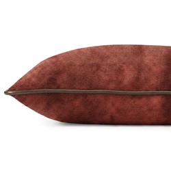 Amelie Smoked Paprika Velvet Throw Pillow - 23x23|