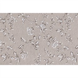 Eloise French Country Light Taupe Wool Floral Patterned Rug - 5'x8'|