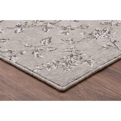 Eloise French Country Light Taupe Wool Floral Patterned Rug - 5'x8'|