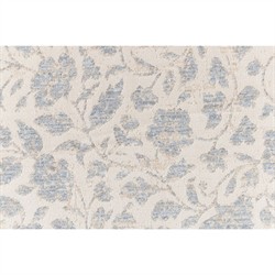 Shamim French Country Sky Blue Floral Patterned Rug - 5'x8'|