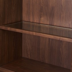 Gleason Dark Brown Walnut Cabinet|