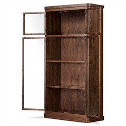 Gleason Dark Brown Walnut Cabinet|
