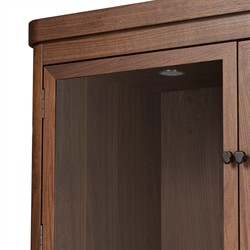 Gleason Dark Brown Walnut Cabinet|
