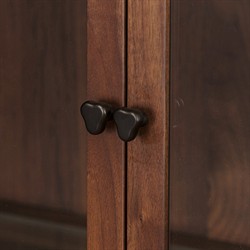 Gleason Dark Brown Walnut Cabinet|