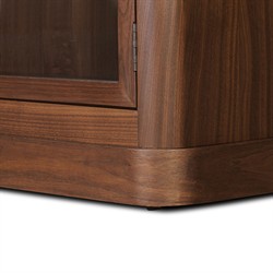 Gleason Dark Brown Walnut Cabinet|