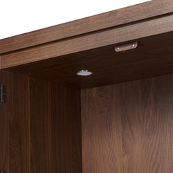 Gleason Dark Brown Walnut Cabinet|