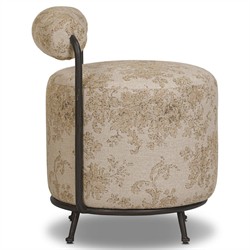 Gwendolyn Fallingbrook Natural Accent Stool | Kathy Kuo Home