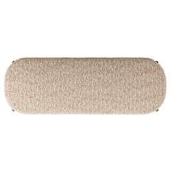 Leith Modern Classic Cream Boucle Brown Wood Bedroom Bench - 60"|