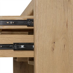 Nico Modern Classic Palermo Leather Natural Oak Desk|