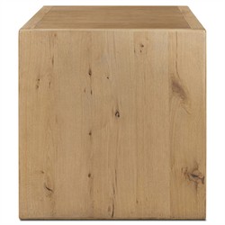 Nico Modern Classic Palermo Leather Natural Oak Desk|