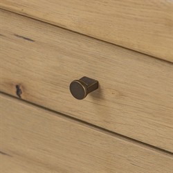 Nico Modern Classic Palermo Leather Natural Oak Desk|