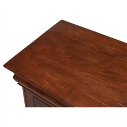Cole Rustic Lodge Dark Brown Walnut Wood Buffet|