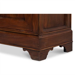 Cole Rustic Lodge Dark Brown Walnut Wood Buffet|
