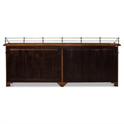 Serenity Updated Traditional Brown Acacia Wood Sideboard|