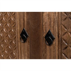 Christopher French Country Brown Mango Wood Sideboard|