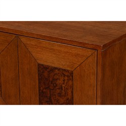 Lyla French Country Brown Wood Credenza|