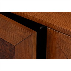 Lyla French Country Brown Wood Credenza|