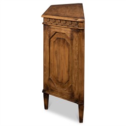 Walker French Country Brown Reclaimed Pine Wood Credenza|