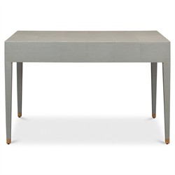 Levi Modern Classic Grey Shagreen Leather Desk|
