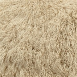 Salma Modern Classic Leather Shearling Black Iron Arm Chair|