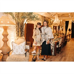 Salma Modern Classic Leather Shearling Black Iron Arm Chair|