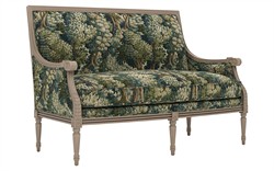Juliette Tapestry Forest Weave Driftwood Settee|