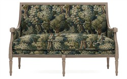 Juliette Tapestry Forest Weave Driftwood Settee|