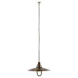 Arely Updated Traditional Dark Antique Brass Iron Single Pendant|