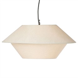 Mccarthy Modern Classic Beige Linen Shade Single Pendant|