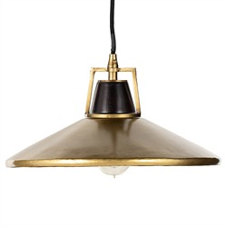 Novak Updated Traditional Antique Brass Iron Single Pendant|