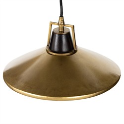 Novak Updated Traditional Antique Brass Iron Single Pendant|