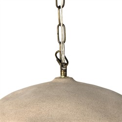 Filomenina Coastal Sand Ceramic Shade Single Pendant|