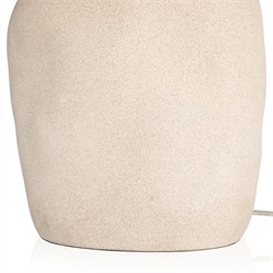 Cobb Coastal Beach Natural Palm Fiber Shade Sand Ceramic Table Lamp|