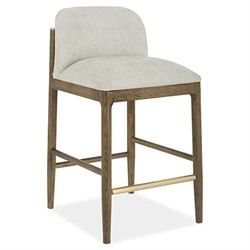 Clia Modern Classic Cream Performance Natural Oak Counter Stool|