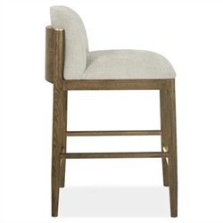 Clia Modern Classic Cream Performance Natural Oak Counter Stool|