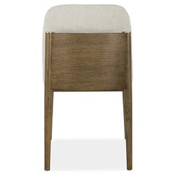 Clia Modern Classic Cream Performance Brown Oak Dining Chair |