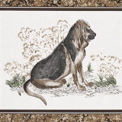 Schumacher Chaser's Legacy Traditional Bark Dog Wallpaper | Kathy Kuo Home