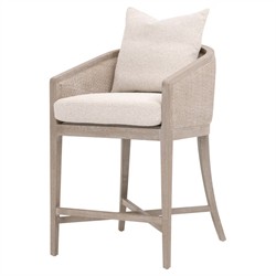 Mason Coastal Beach Cream Performance Grey Oak Counter Stool|